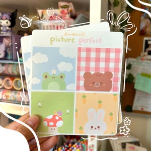 Picture Perfect Sticker Sheet | Animal Stickers | Cute Stickers | Kawaii Stickers | Stationery Stickers | Stickers | Planner stickers