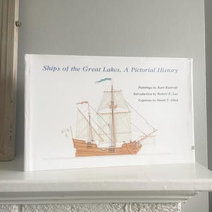 1976 Vintage Ships of The Great Lakes History Book