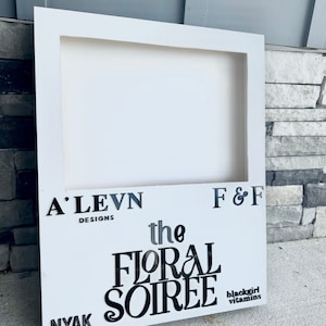 Empty Flower Box Welcome Sign, Flower Sign, Wedding Welcome Sign, Floral Wedding Sign