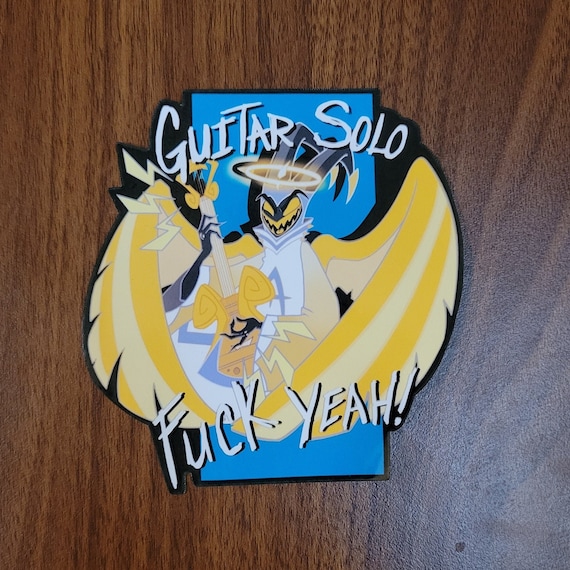 Guitar Solo Adam Sticker | Hazbin Hotel Sticker | Gloss Vinyl