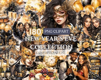 Party Clipart | New Years Eve | New Year Fashion Clipart | Happy New Year | Cheers To The New Year Shirt | New Year 2024 | Digital Download