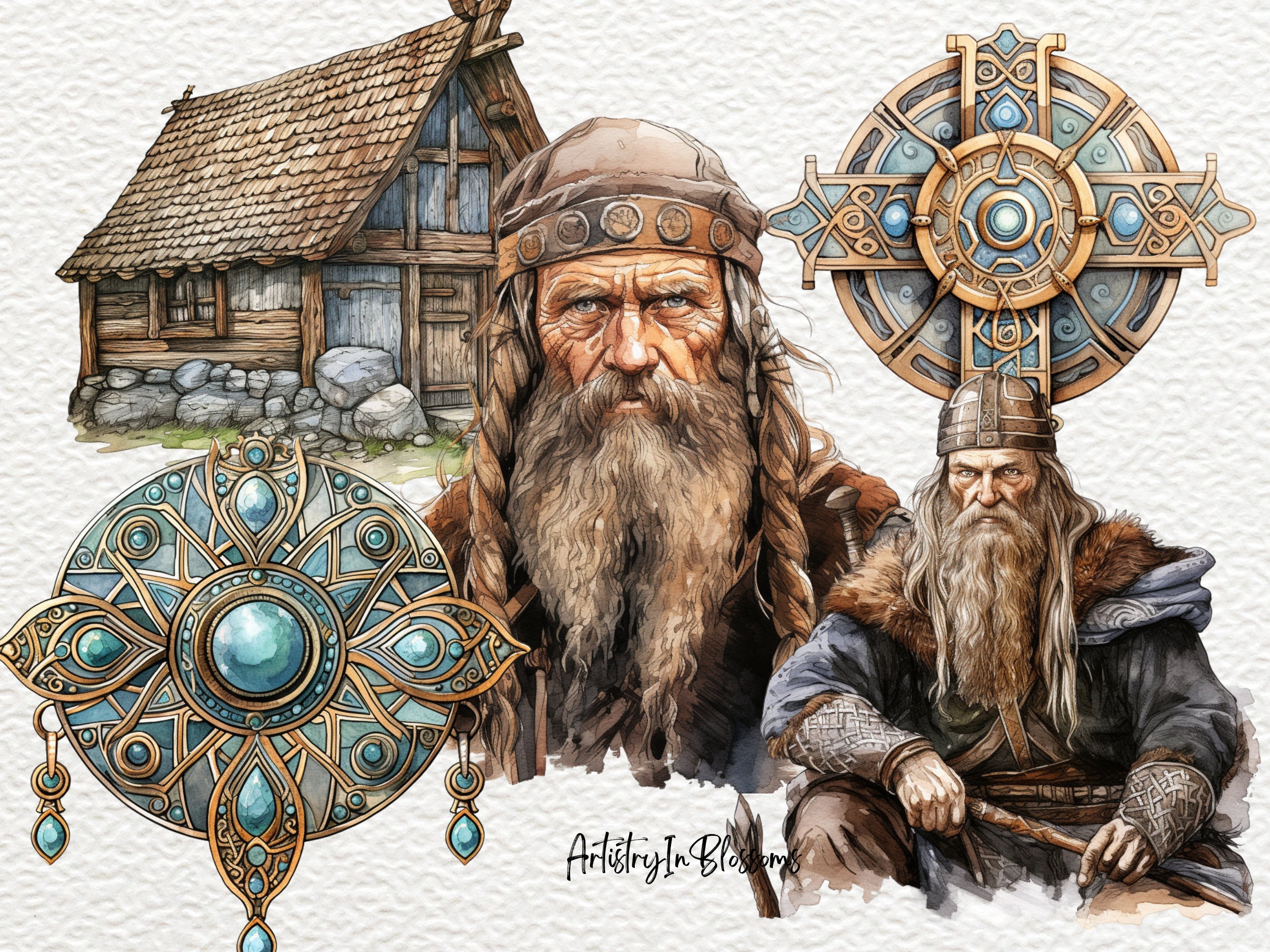 Wikinger Arts Aquarell Wikinger Clipart, Wikinger Png, Wikinger Cutfile ...