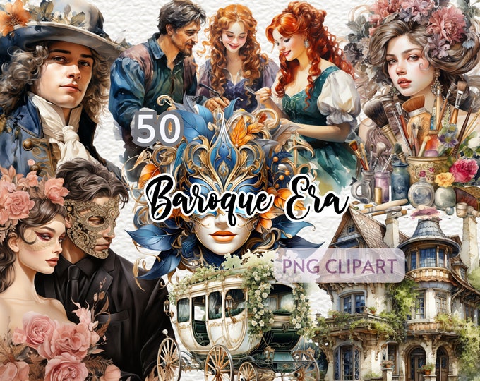 Baroque Furniture Clipart Bundle, Baroque Furniture Graphics, Baroque ...