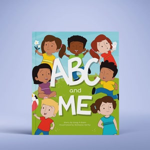 ABC and ME - Livre ABC personnalisé - Cadeau parfait pour les enfants de 1 à 3 ans