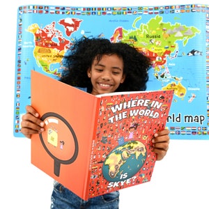 Where In The World Are You Personalised Search and Find Book Add up to Three Children image 5