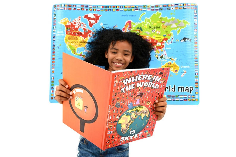 Where In The World Are You Personalised Search and Find Book Add up to Three Children image 5