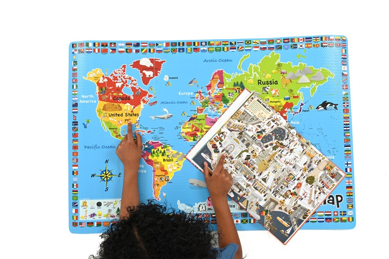 Where In The World Are You Personalised Search and Find Book Add up to Three Children image 2