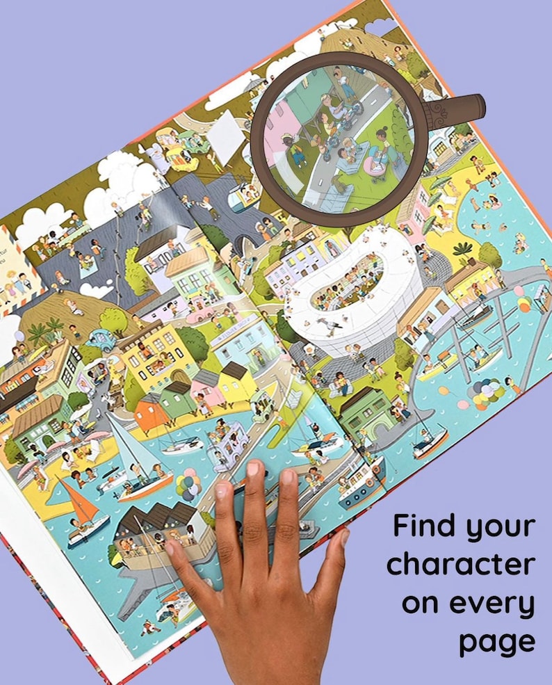 Where In The World Are You Personalised Search and Find Book Add up to Three Children image 3