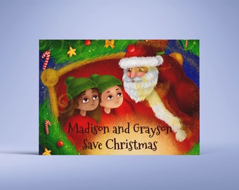 Let's Save Christmas - Personalised Christmas Book - Add One or Two Children