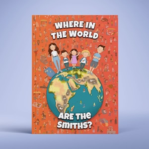 Where In The World Are You? - Personalised Search and Find Book - Include the whole Family | Gift for Mother's Day | Gift for Father's Day