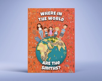 Where In The World Are You? - Personalised Search and Find Book - Include the whole Family | Gift for Mother's Day | Gift for Father's Day