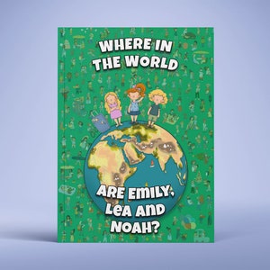 Where In The World Are You? - Personalised Search and Find Book - Add up to Three Children