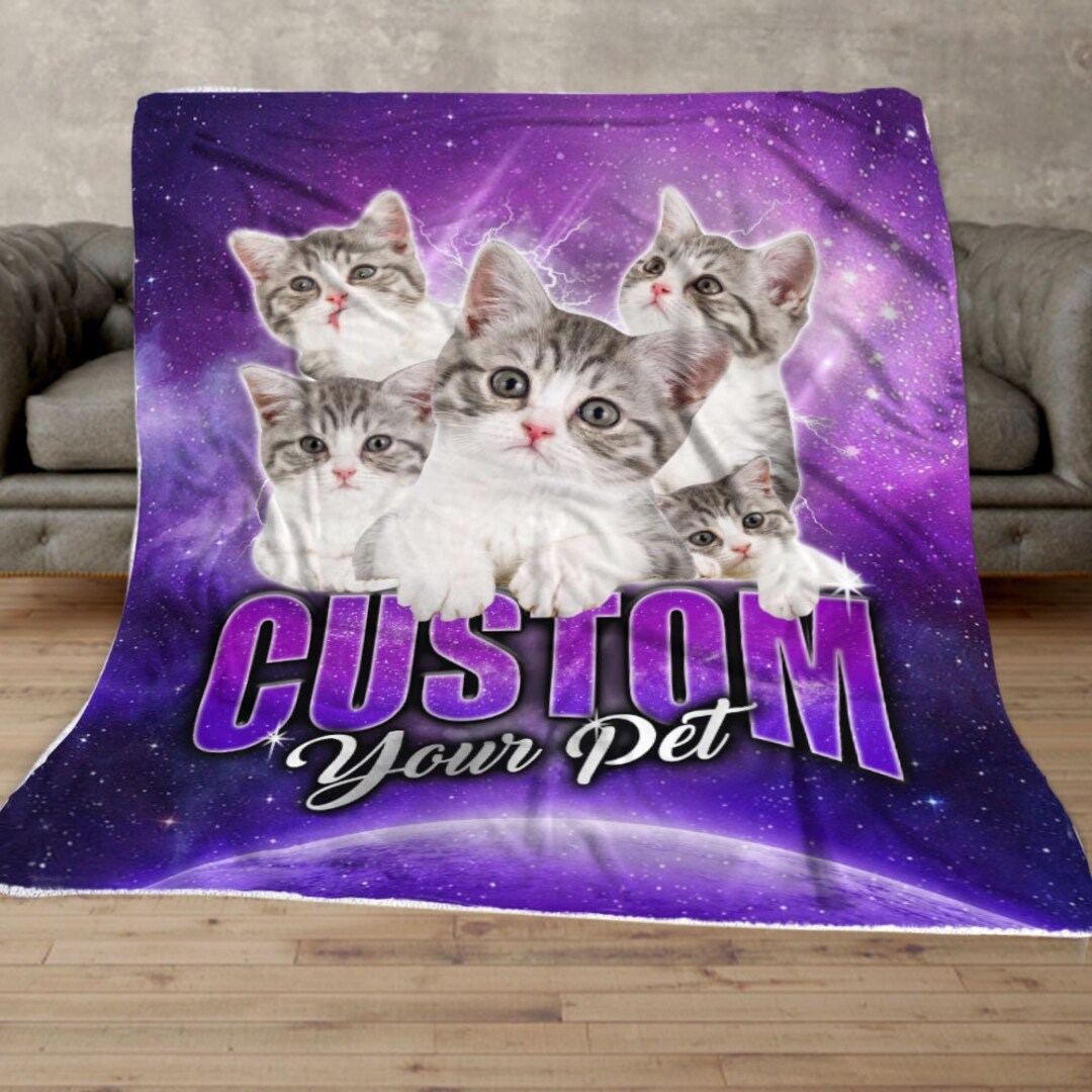 Custom Bootleg Pet Blanket Shirt Custom Cat Dog Blanket Etsy