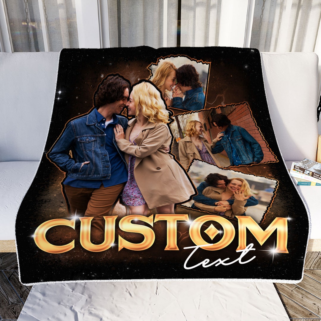 Custom Blankets With Photos Custom Photo Blanket for Couples Etsy