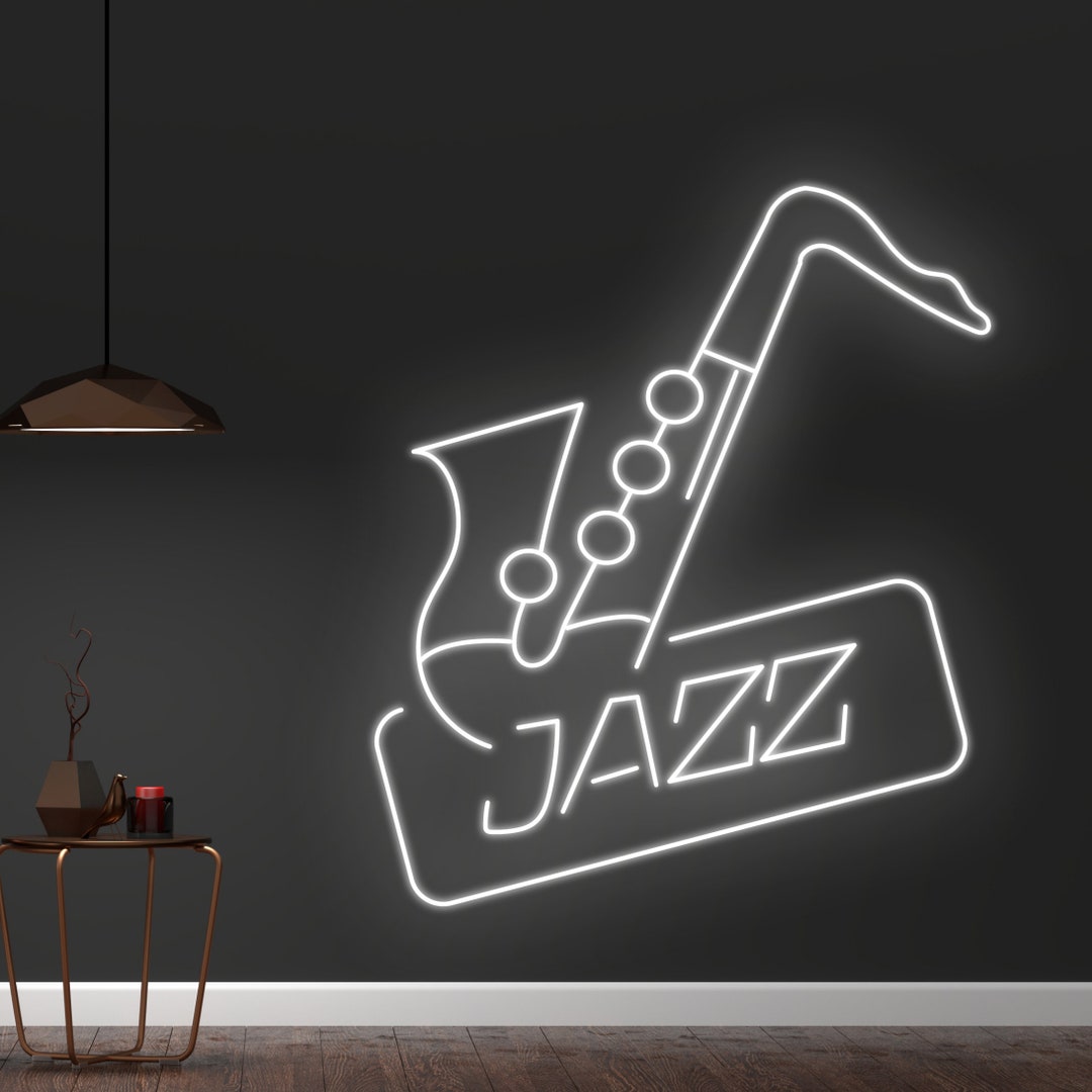 Jazz Neon Sign Jazz Led Light Saxophone Led Sign Jazz Etsy