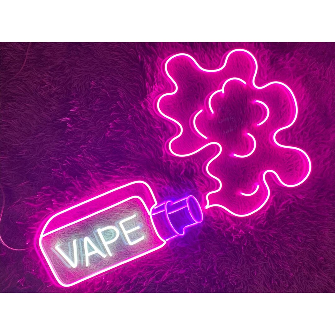 Smoking Neon Sign Smoke Led Light Smoker Neon Light Smoke - Etsy