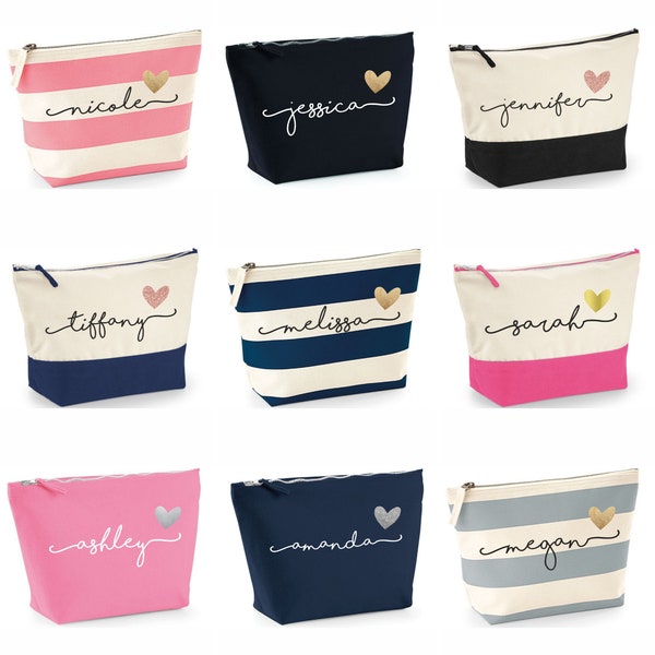 Personalized Makeup Bag, Personalized Toiletry Bag, Mothers Day Gift for Her, Personalized Gift for Mom, Grandma Gift, Nana Gift Ideas