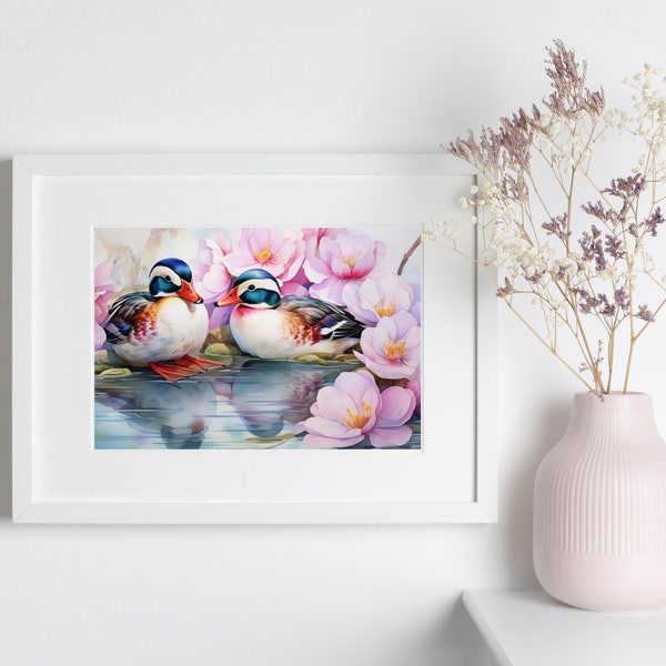 Mandarin Duck Art Etsy