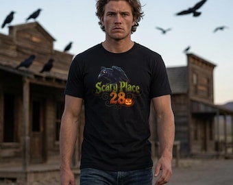 Scary Place 28 Raven T-Shirt | Halloween Tee
