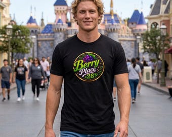 NEW Berry Place 28 logo T-Shirt | Boysenberry Vintage Badge Tee
