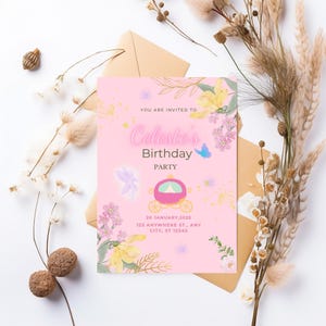 Editable Fairy Birthday Invitation: Whimsical Floral Pixie Party (Digital Download)