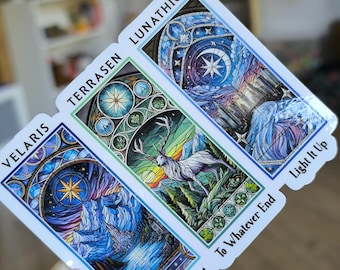 Vinyl Sticker/ Velaris/ACOTAR/ Terrasen/ ToG/ Lunathion/ Crescent City/ Kindle/ eBook/ Sarah J Maas/ Fantasy/ Booklovers/ Fan Merch