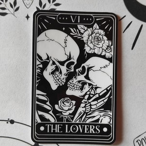 Vinyl Sticker- The Lovers Tarot Flowers