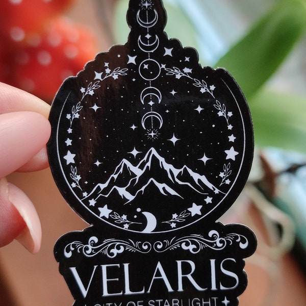 Vinyl Sticker/ Velaris/ City of Starlight/ ACOTAR/ Black