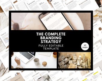 Canva Brand Guidelines Template: 40-Page Business Style Guide (PLR)