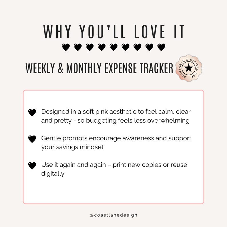 Simple. Feminine. Effective. Budgeting that feels beautiful