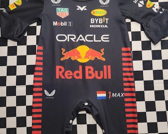 Red Bull F1 Baby Racing overalls. Size 12 months