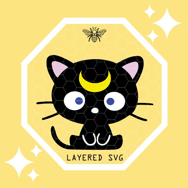 Luna Cake Topper Svg Etsy