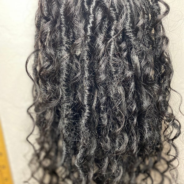 Human hair Boho Locs - Bohemian Dread Locs - Boheiem Locs - Faux Locs - Human Curl Dread Loc