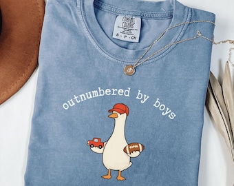 Comfort Colors® Funny Boy Mom Goose Shirt, Boy Mom Announcement Shirt, Boy Mama Reveal Gift, Boy Mom Mothers Day Gift, Cute Boy Mom Tee