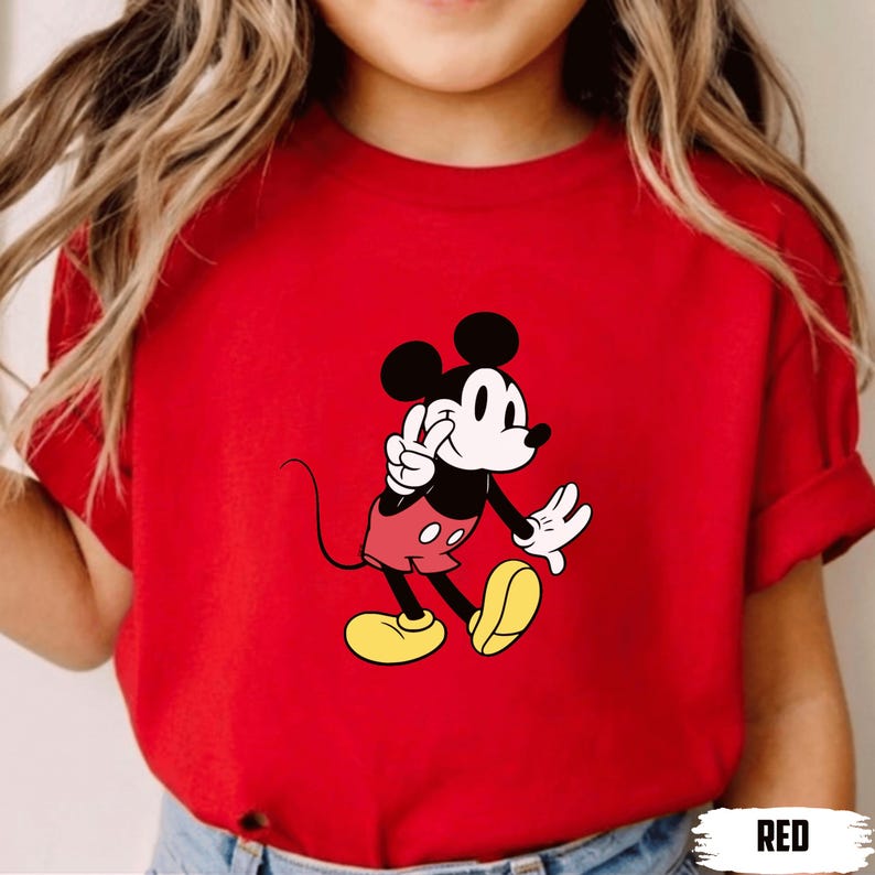 Sudadera de Mickey Mouse para niño pequeño, camiseta clásica de Mickey para niño pequeño, suéter juvenil de Disney Mickey Mouse, camiseta de Mickey, mono de Disney Mickey Mouse imagen 2