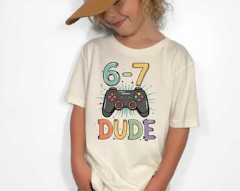 I Was 6 Now I'm 7 Birthday Shirt, Six to Seven Meme Shirt, Viral 67 Birthday Tee, Funny Seven-Year-Old Shirt, Six Seven Tee, Viral Meme Tee