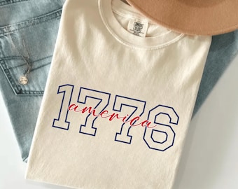 Comfortkleuren 1776 America 4th Of July-shirt, VS 250-jarig jubileum-T-shirt, America Patriotic Tee, Independence Day-T-shirt, USA Memorial Day-T-shirt