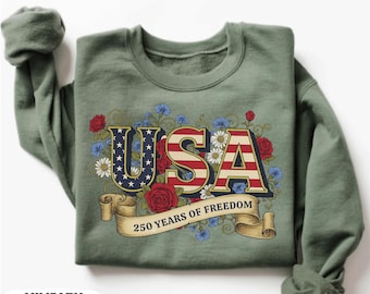 Retro Usa 250 Sweatshirt, Independence Day Sweat, Celebrate 250th Anniversary Hoodie Usa Flag Hoodie 4th of July Sweat Patriotic Gift