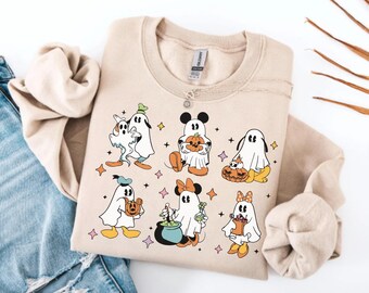 ミッキーパンプキントラックスウェットシャツ、ディズニーミッキー