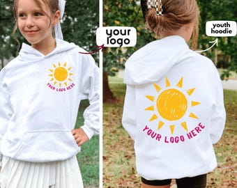 Custom Your Text or Logo Youth Hoodie, Personalized Text/Logo Kids Shirt , Toddler Personalized Sweatshirt