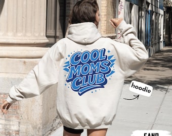 Cool Moms Club Sweatshirt, Retro Mama Sweatshirt, Trendy Mom Sweatshirt, Best Mom Sweatshirt, Funny Mom Sweat, Rock Motherhood Sweatshirt