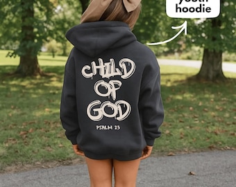 Sudadera juvenil "Niño de Dios", suéter infantil "Salmo de Corintios", camiseta inspiradora celestial, camiseta de Jesús, camiseta de fe, sudadera cristiana de regalo