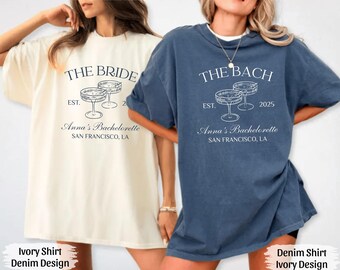 Comfort Colors The Bach Club Bachelorette Shirt, Custom Bachelorette Party Tee, Personalized Wedding Shirt, Bridal Cocktail Party Tee
