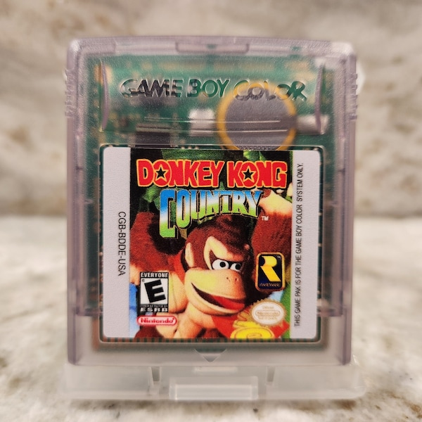 Donkey Kong Country Authentic, Authentic Game Boy Color Game Cartridge, Gameboy Color Cartridge New Battery, Donkey Kong