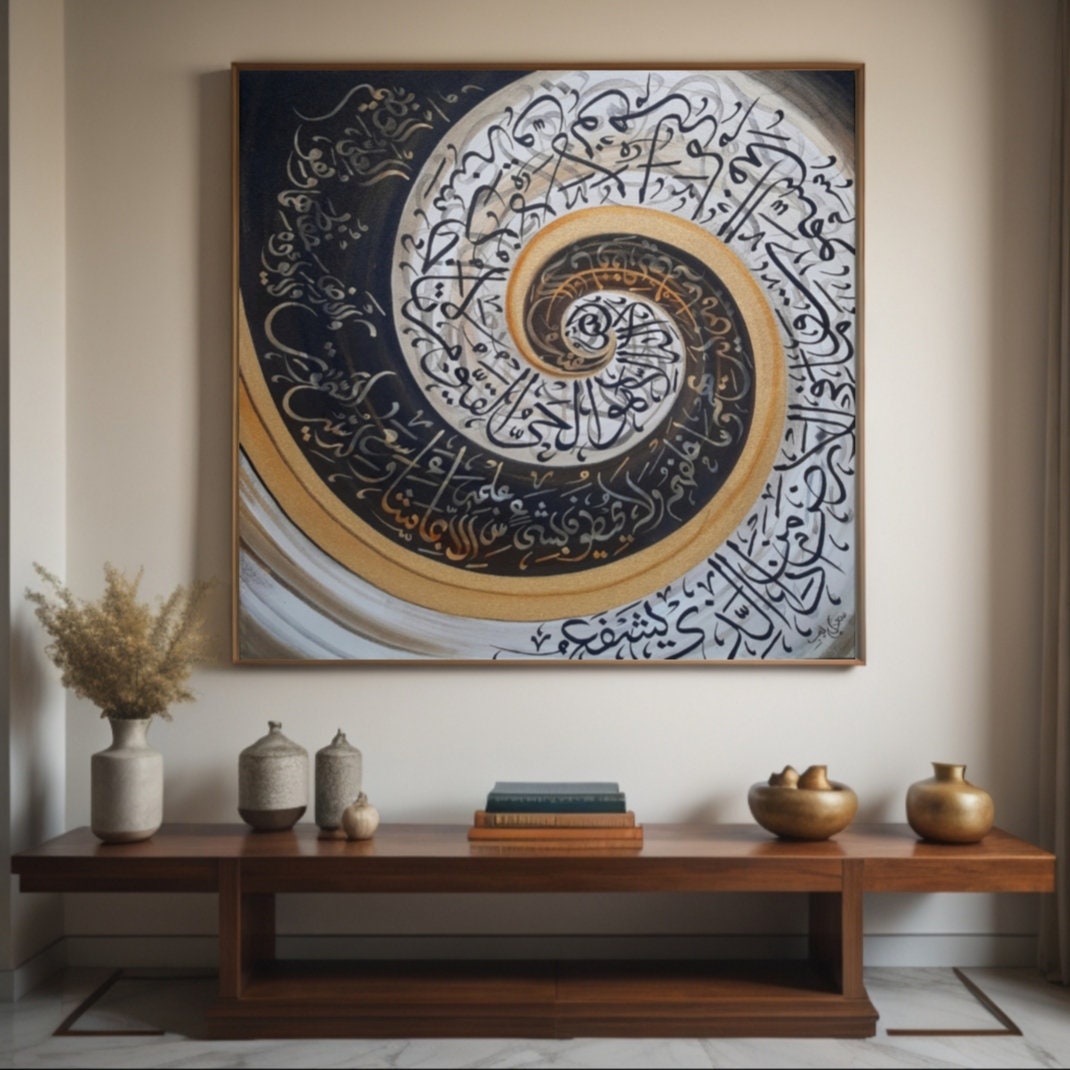 Islamic Wall Art Original Artwork Oil Painting Muslim Wall Art Islamic