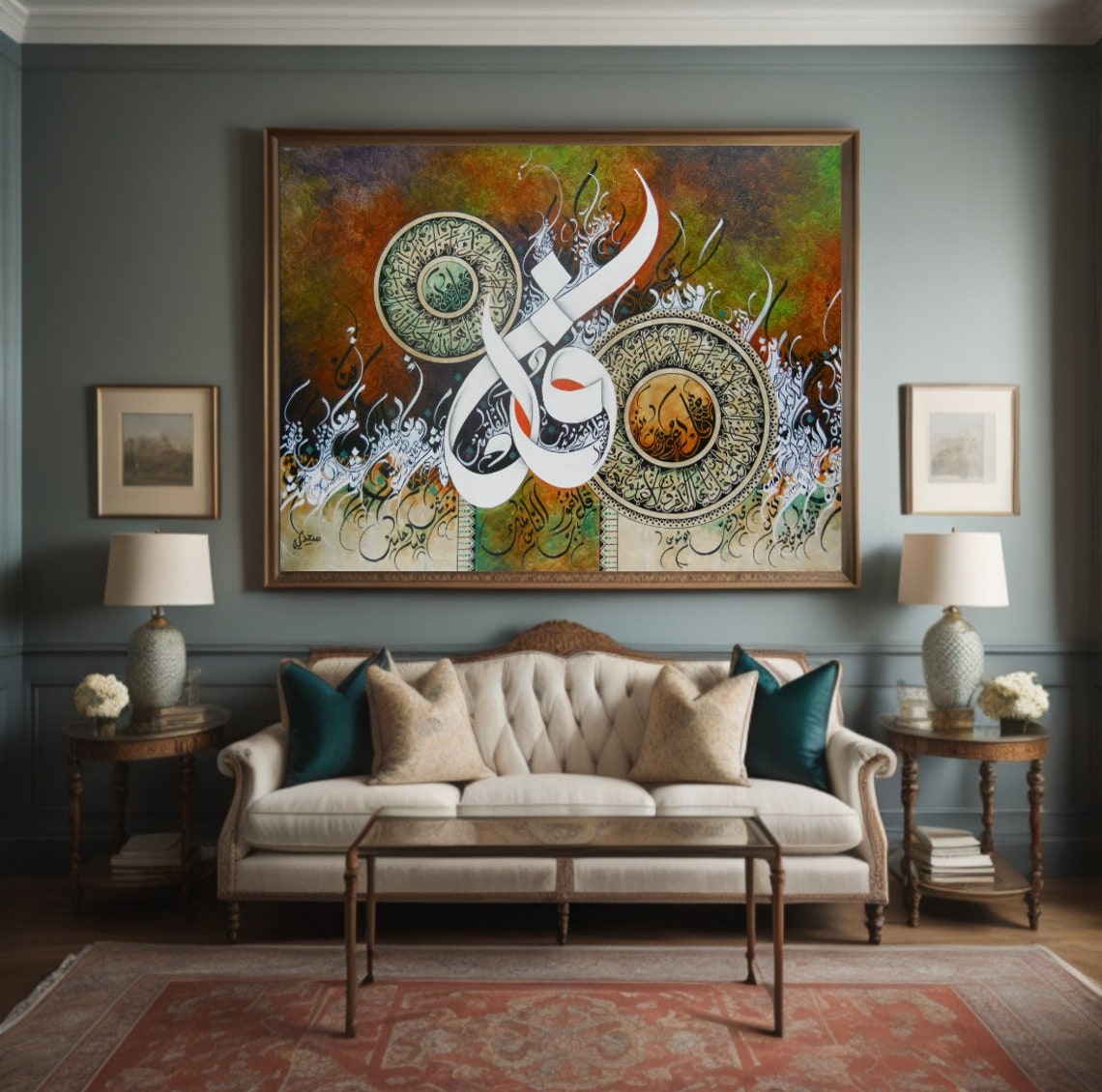 Islamic Wall Art Oil Painting Islamic Calligraphy Original Artwork ...