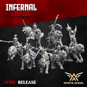 Infernal Goblin Wolf, Infernal Empire, White Angel Miniatures