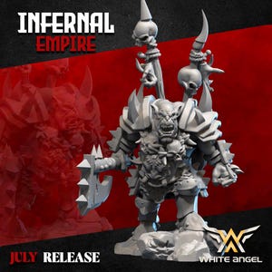 Infernal Orc Commander, Infernal Empire, White Angel Miniatures