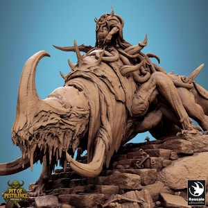 Mawcoil mounted by the Blight Father, Rescale Miniatures