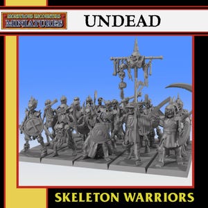Skeleton Warriors Unit, Undead, Monstrous Encounters